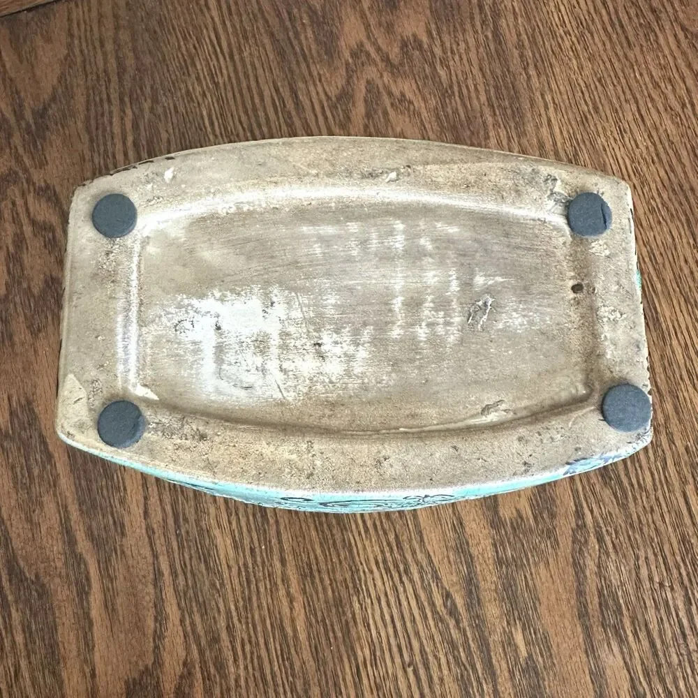 Vase Orchard flower Distressed Turquoise Planter Farmhouse Home Garden Decor